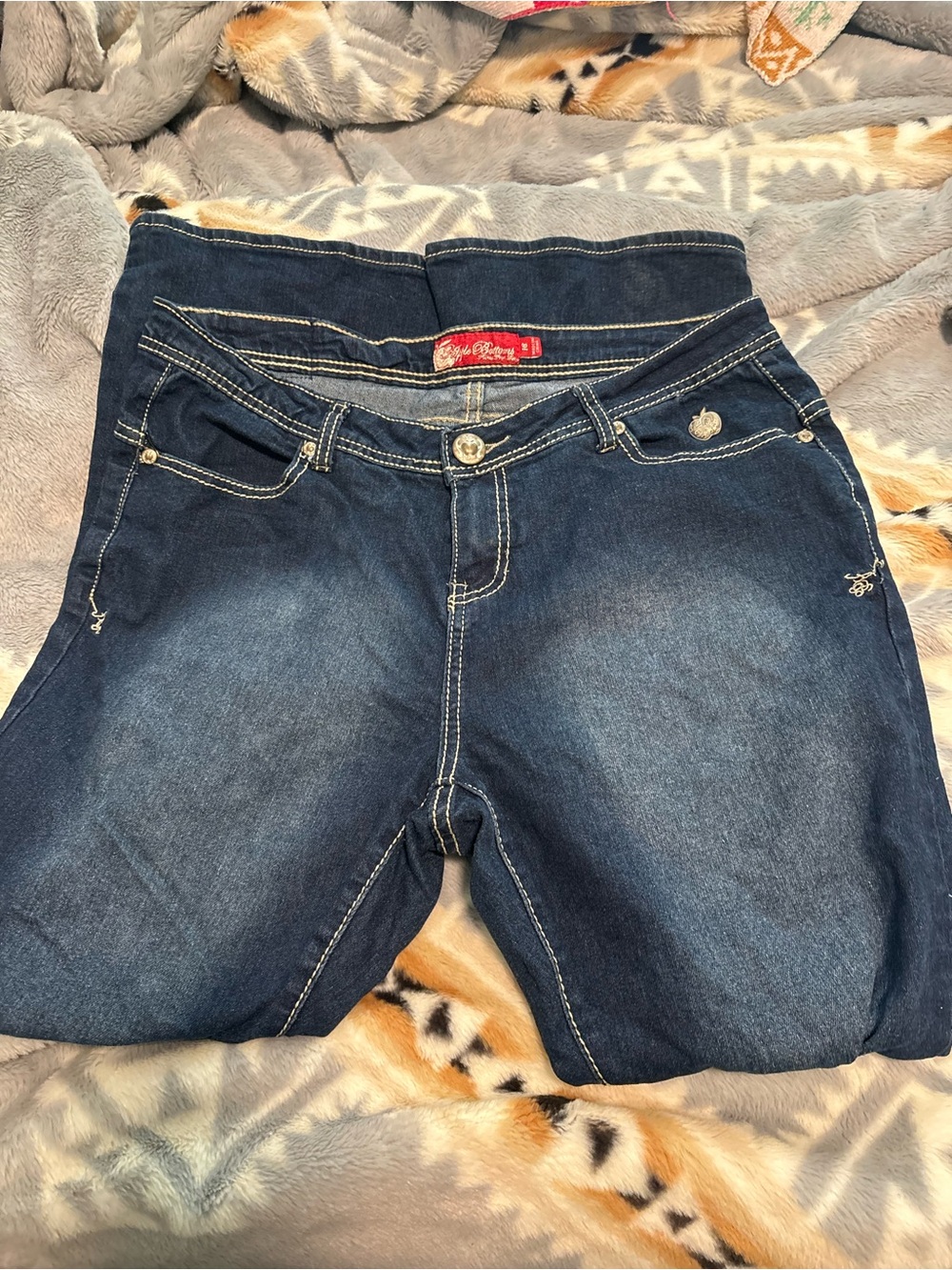 Apple Bottoms Dark Blue Flare Jeans